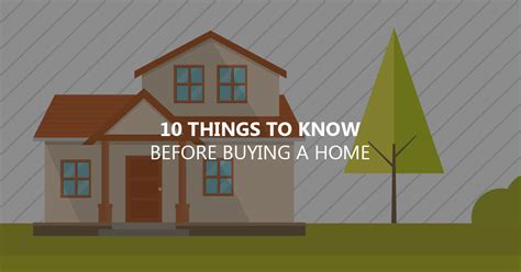 10 Things To Know Before Buying Your Home Infographic Captaincash
