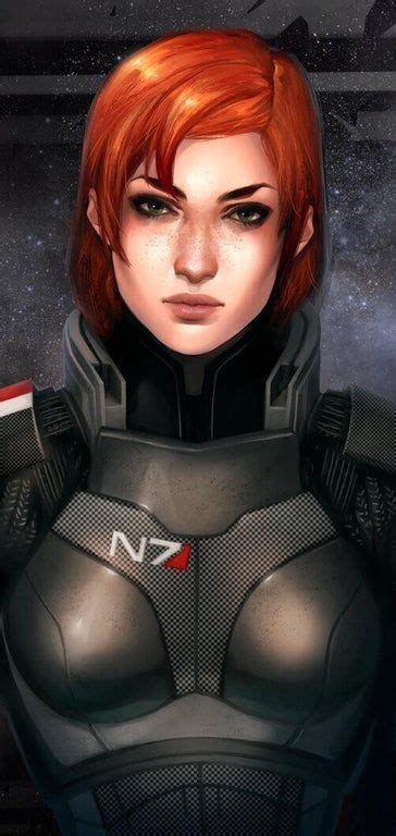 Commander Shepard Portrait By Kate Niemczyk Masseffect Mass Effect 1