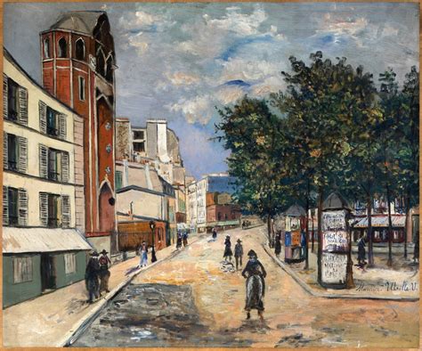 Maurice Utrillo La Place Des Abbesses Circa 1917 Mutualart