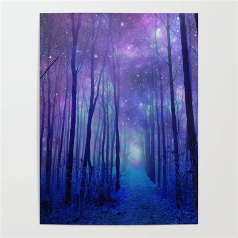 Fantasy Path Purple Blue Poster By Whimsy Romance And Fun By 2sweet4words