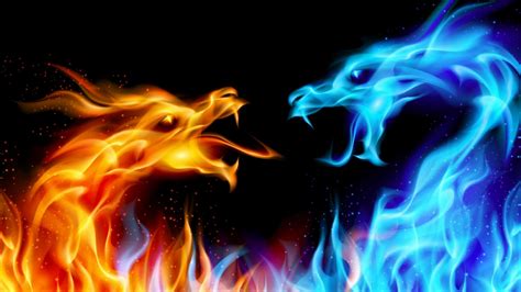 Ice And Fire Dragons Fight Backiee