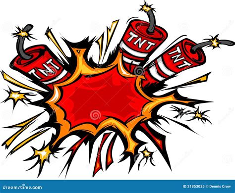 Dynamite Explosion Cartoon Illustration Stock Vector Illustration Of