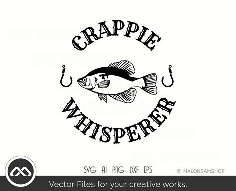 Fishing Svg Crappie Whisperer Fishing Svg Fish Svg Etsy Uk