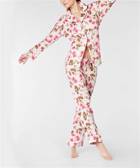 Bedhead Pajamas Pink Cherry Blossom Pajama Set Pajama Set Women Cotton Pajama Sets Pajama Set