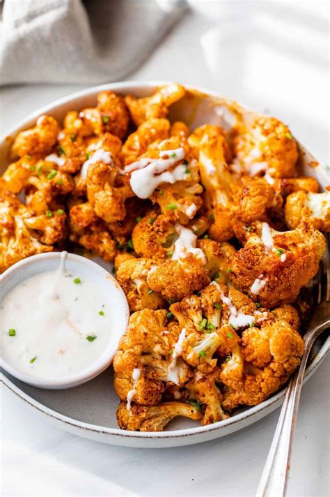 Roasted Buffalo Cauliflower Bites Clean And Delicious