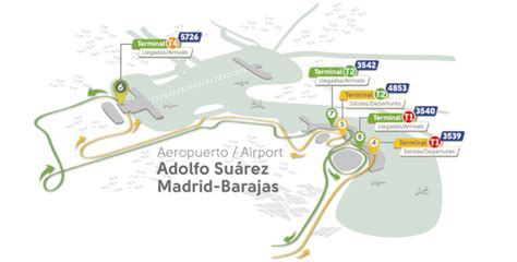 Madrid Barajas Airport Aeropuerto De Adolfo Suarezmad Spain