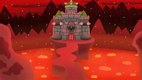 A Personal Take On Bowsers Castle In Paper Mario Bowser Paper Mario