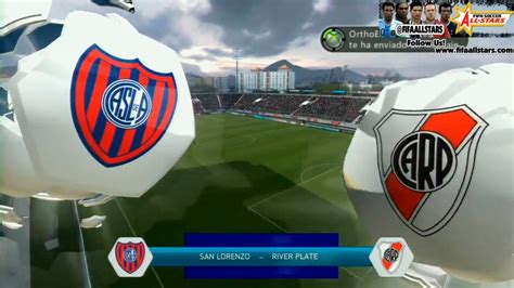 Return to this page a few days before the scheduled game when this expired prediction will be updated with our full preview and tips for the next match between these teams. FIFA 14 River Plate Vs San Lorenzo - FIFAALLSTARS.COM ...