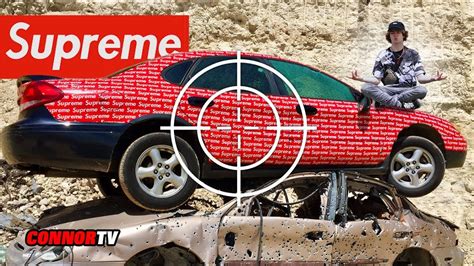 My Hypebeast Supreme Car Vs A Tank Youtube