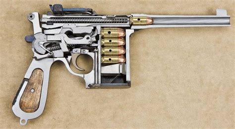 Historical Firearms Cutaway Of The Day Mauser C96 The Brilliant