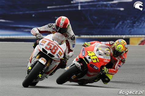 Zdjęcia Marco Simoncelli Valentino Rossi Motocyklowe Grand Prix Na