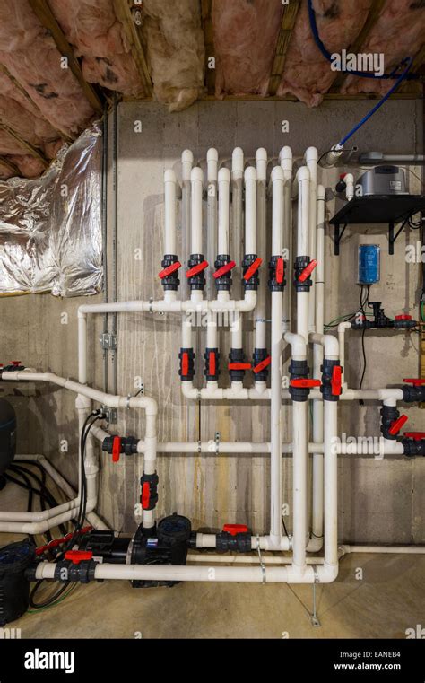 Pvc Pipe Plumbing System In New Home Construction Stock Photo Royalty