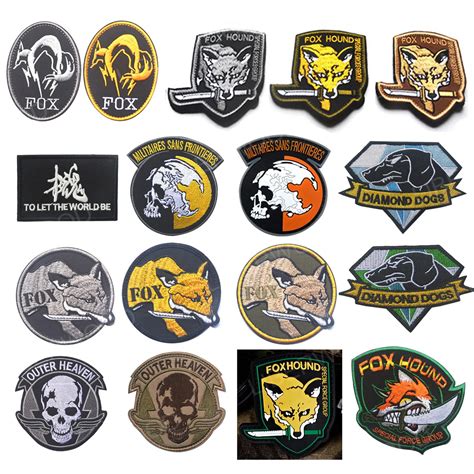 Metal Gear Solid Foxhound Emblem Patch Fox Hound Uniform Patch Badge