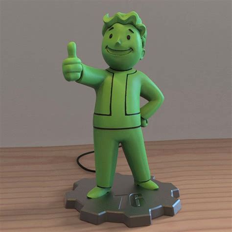 The Fallout 76 Vault Boy Led Lamp Will Bathe Your Room With A