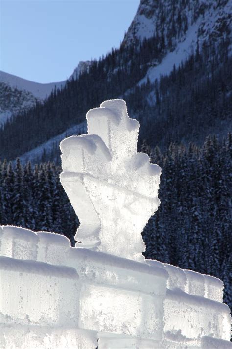Ice Carving In Canadian Rockies Stock Photo Image Of Lake Outdoor