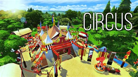 The Sims 4 Circus Speed Build Backyard Carnival Carnival Rides