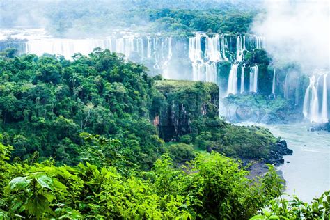 Iguassu Falls The Largest Series Of Waterfalls Of The World View From