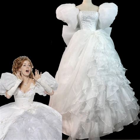 Movie Enchanted Princess Giselle Dress Giselle Cosplay Costume