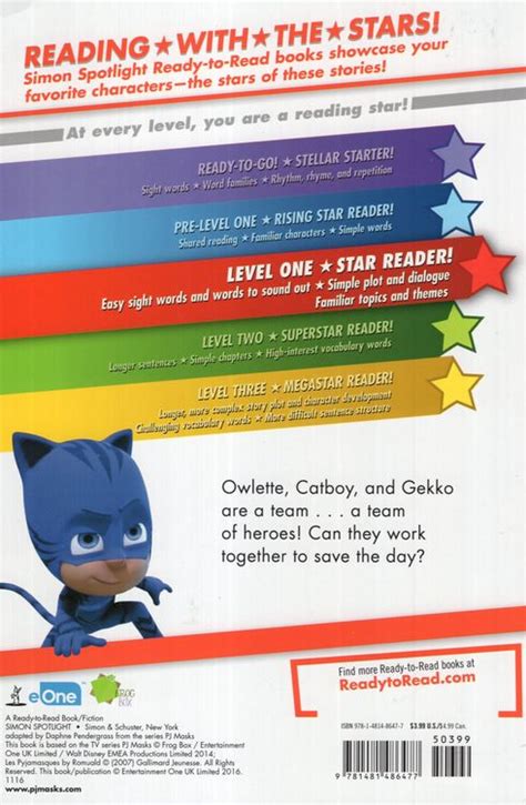 Time To Be A Hero Pj Masks Ready To Read Level 1