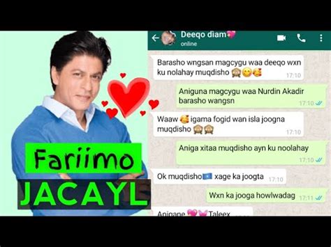 Fariimo Jaceyl Aad U Macaan Geeraar Jaceyl Youtube