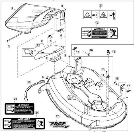 John Deere Mower Deck Am137140 Z225 42c 42 Edge Mower Deck