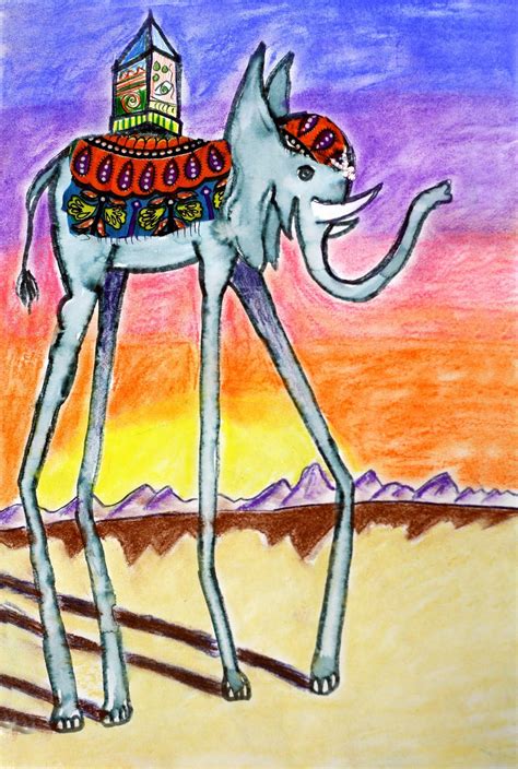 Salvador Dali Elephants And Surrealistic Creatures Dali Art