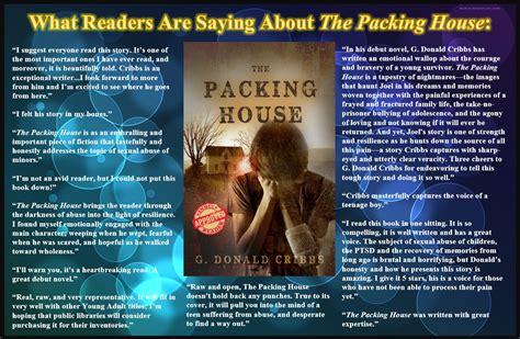 novels by g donald cribbs what readers are saying about the packing house