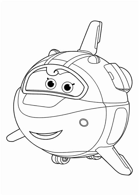 Cute Plane Astra From Super Wings Coloring Pages Cartoons Coloring