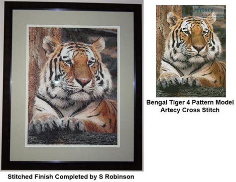 Artecy Cross Stitch Bengal Tiger Cross Stitch Pattern To Print Online