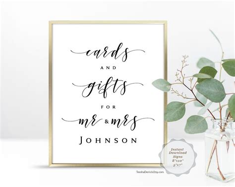 Wedding Cards And Ts Sign Editable Pdf Template Modern Elegant