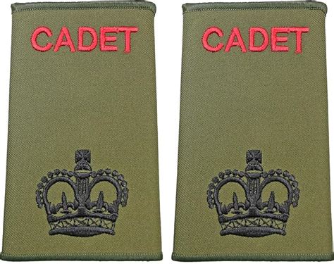 British Army Cadet Rank Slides Company Sergeant Major Csm Amazon