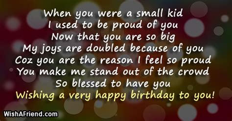 Wishes, message, image, pic, picture, quotes. When you were a small kid, Son Birthday Saying