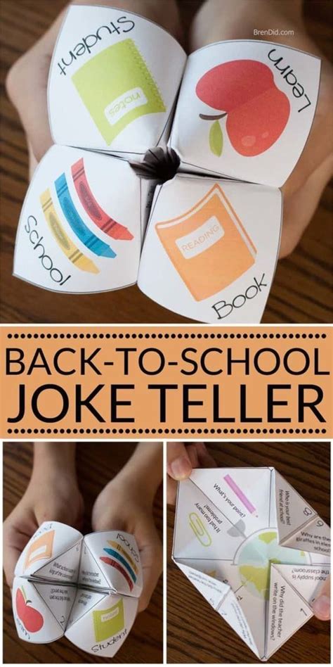 Silly Back To School Paper Joke Teller Back To School Crafts For Kids