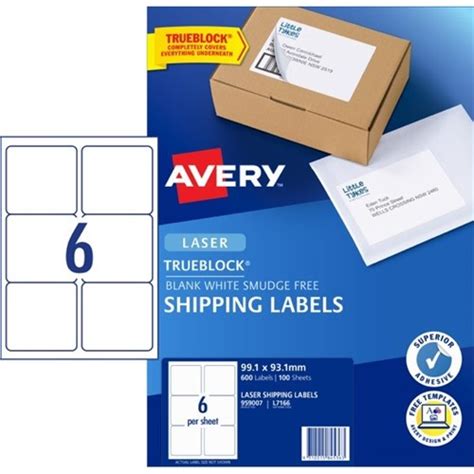 White a4 labels 8 per sheet. Avery Quick Peel Laser Labels L7166 White 6 Per Sheet ...