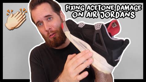 SNEAKER RESTORATION TIPS 8 HOW TO FIX ACETONE DAMAGE ON AIR JORDAN