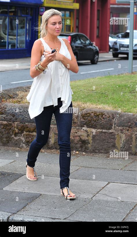 Alex Curran The Wife Of England Captain Steven Gerrard Visits The