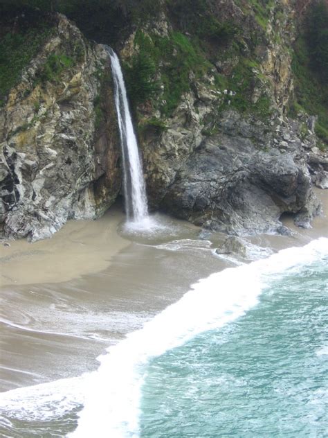 Mcway Falls Located In Julia Pfeiffer Burns State Park On The Beautiful
