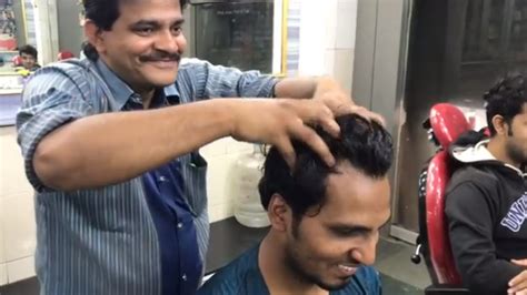 Asmr Indian Barber Relaxing Head Massage By Khursheed Aalam Youtube