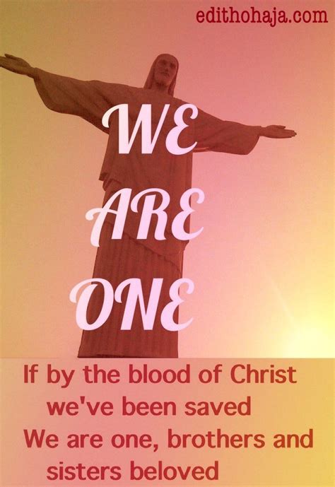 We Are One Poem Disunity Is Very Common In The Body Of Christ Today