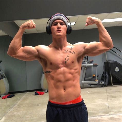 Sexy Bro Flexing Biceps Shirtless Gym Teen Muscle Bad Boy