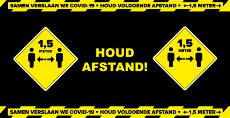 Convert all types of length units from one type to the other. Spandoek corona 1,5 meter afstand houden - Dr.Sticker