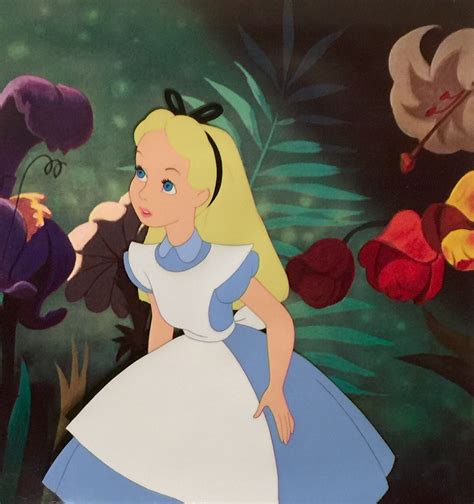 Animation Collection Original Production Cel Of Alice From Alice In Wonderland 1951