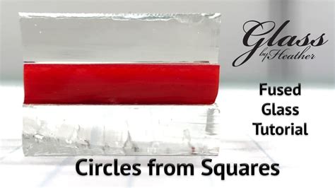 Project Guide Tutorial Fused Glass Circles From Squares Youtube
