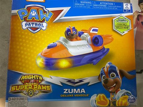 Paw Patrol Mighty Pups Super Paw “ Zuma” Deluxe Vehicle With Lights