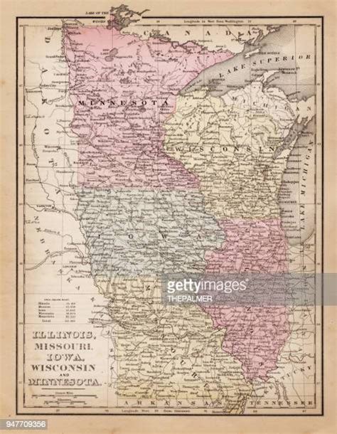 Missouri And Illinois Map Photos And Premium High Res Pictures Getty