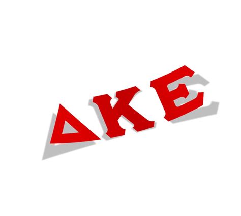 Delta Kappa Epsilon Big Greek Letter Window Sticker Decal Sale 895