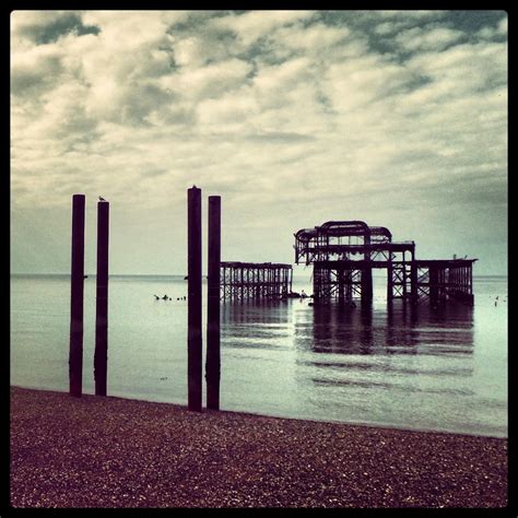 Moody Sky At Brighton Beach West Pier Brighton Beach Brighton And