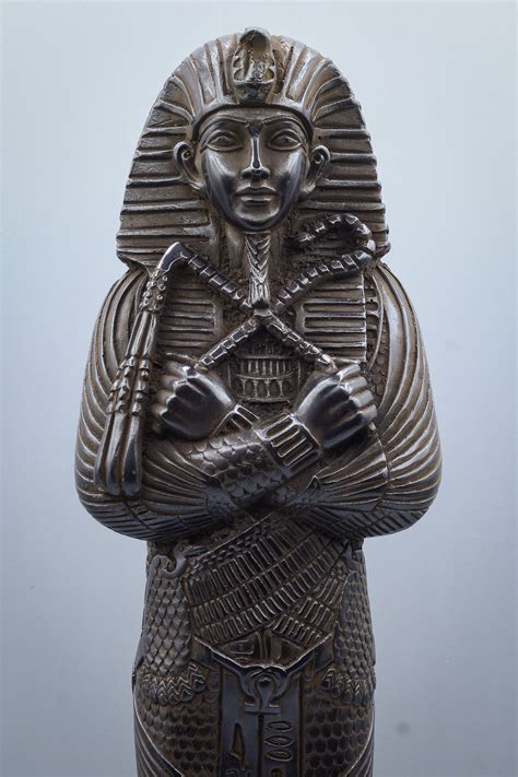 Unique Ancient Egyptian Statue Of King Tutankhamun Large Black Etsy