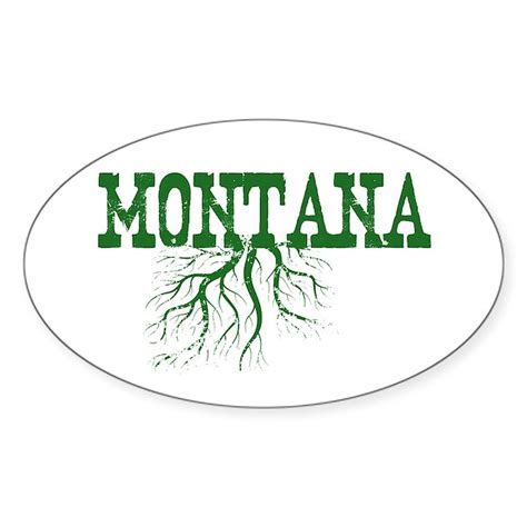 Montana Roots Sticker Oval By Countryroots