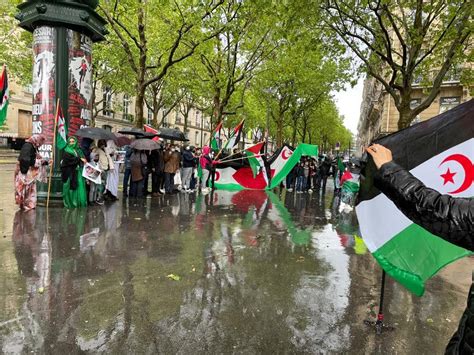 بالفيديو والصور شاهد كيف تزينت شوارع باريس بالأعلام الصحراوية في مظاهرات المخلدة لذكرى 20 ماي